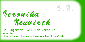 veronika neuvirth business card